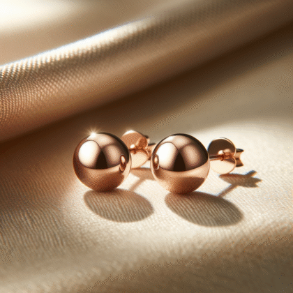 Rose Gold Stud Earrings